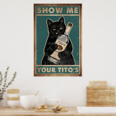Poster Montrez-moi votre Tito - Black Cat Metal, Funny Ca (Cuisine)
