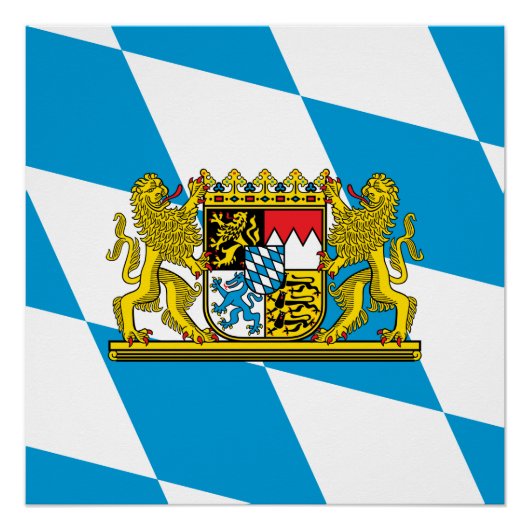 Poster Montrez vos couleurs - Bayern/Bavière (Devant)