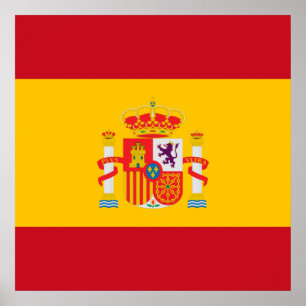 Poster Montrez vos couleurs - Espagne