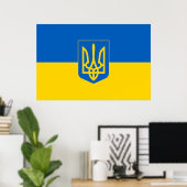Poster Montrez vos couleurs - Ukraine (Bureau à domicile)