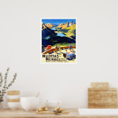 Poster Monts Muottas Muragl paysage, Suisse (Cuisine)