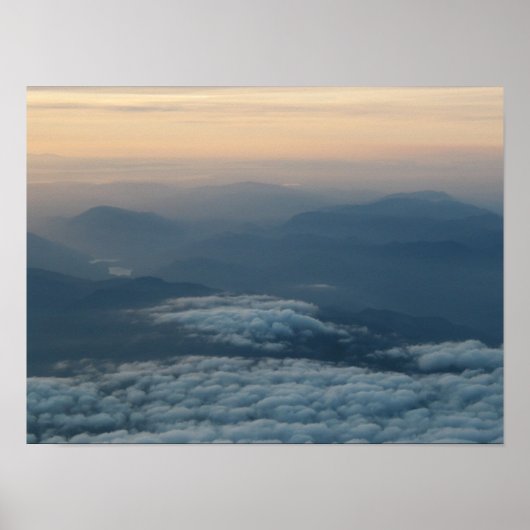 Poster Monts North Cascade au coucher du soleil (Devant)