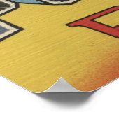 Poster Monts Pocono - Scènes de grandes lettres (Coin)