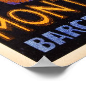 Poster MONTSERRAT Barcelona Espana Rack Railways Voyage (Coin)