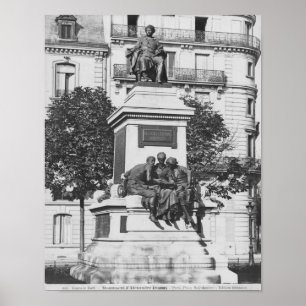 Poster Monument à Alexandre Dumas Pere, 1883