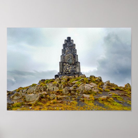 Poster Monument au poète islandais Stephan G. Stephansson (Devant)