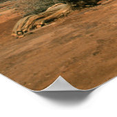 Poster Monument coloré Vallée Mittens en Utah USA (Coin)