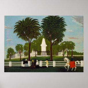 Poster Monument de bataille de Lexington, vers 1830