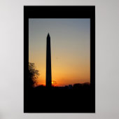 Poster Monument de Washington à Dusk (Devant)
