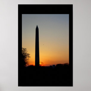 Poster Monument de Washington à Dusk