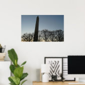 Poster Monument de Washington dans le paysage d'hiver II (Bureau à domicile)
