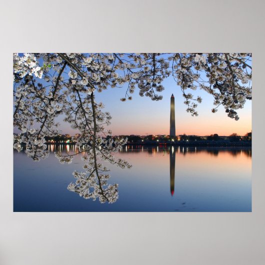 Poster Monument de Washington Printemps matin (Devant)