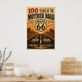 Poster Monument du coucher de soleil du centenaire de la (Cuisine)