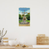 Poster Monument Marquis de Montcalm (Cuisine)