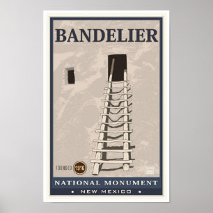 Poster Monument national 1 de Bandelier
