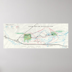 Poster Monument national de champ de bataille de Little