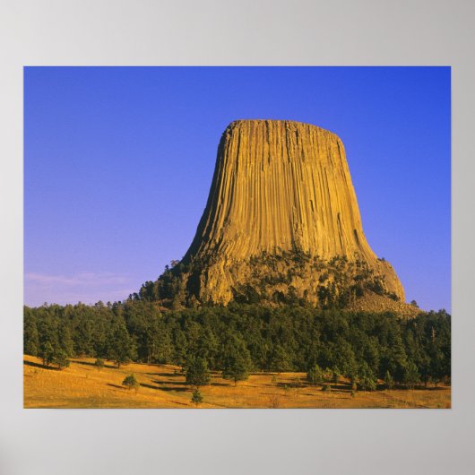 Poster Monument national de Devils Tower dans le Wyoming (Devant)