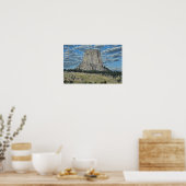 Poster Monument national de Devils Tower, Wyoming (Cuisine)