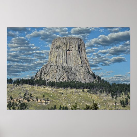 Poster Monument national de Devils Tower, Wyoming (Devant)