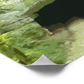 Poster Monument national de la grotte Russell Alabama (Coin)