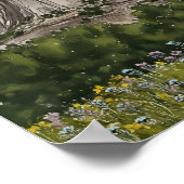 Poster Monument national de la tour Devils Aquarelle (Coin)