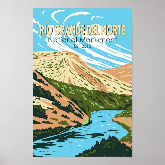 Poster Monument national de Río Grande del Norte Nouveau  (Devant)