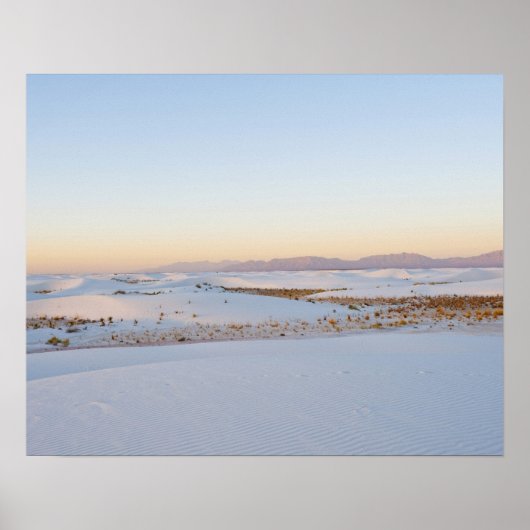 Poster Monument national de White Sands, Dunes transversa (Devant)