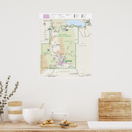 Poster Monument national des Lava Beds (Cuisine)
