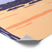 Poster Monument national du volcan Capulin Vintage (Coin)