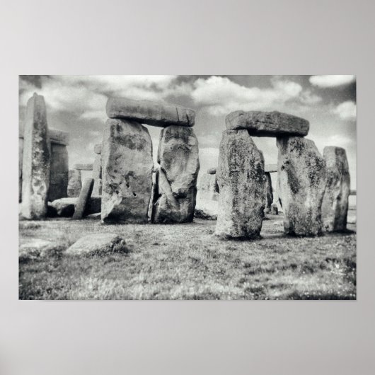 Poster Monument préhistorique de Stonehenge (Devant)
