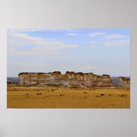 Poster Monument Rocks dans l'ouest du Kansas (Devant)