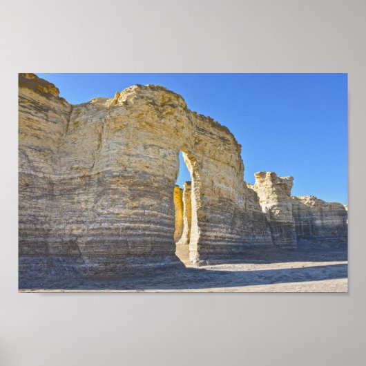 Poster Monument Rocks Key Hole Arch, Kansas (Devant)