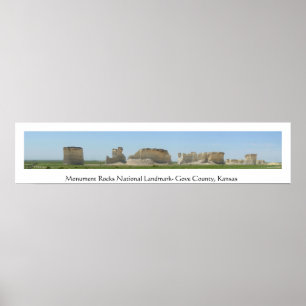 Poster Monument Rocks National Landmark
