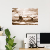 Poster monument vallée infrarouge (Bureau à domicile)