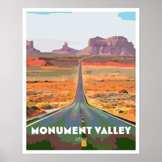 Poster Monument Valley (Devant)