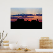 Poster Monument Valley à Sunrise (Cuisine)