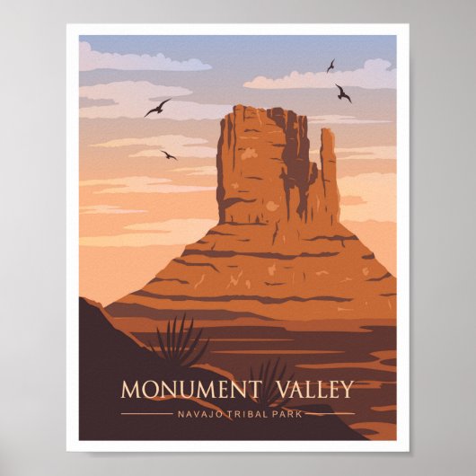 Poster Monument Valley Arizona (Devant)