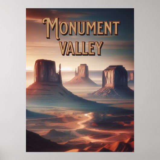 Poster Monument Valley Arizona (Devant)