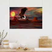 Poster Monument -Valley-Eagle-Set-1 (Cuisine)