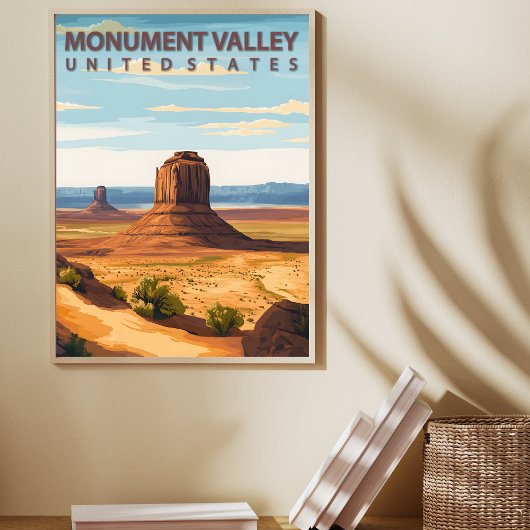 Poster Monument Valley National Park Desert Landscape