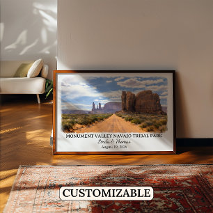 Poster Monument Valley Navajo Tribal Park Arizona