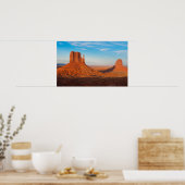 Poster Monument Valley Utah désert mitaines en panoramiqu (Cuisine)
