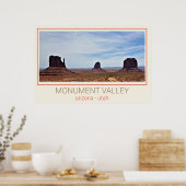 Poster Monument Valley - Utah et Arizona (Cuisine)