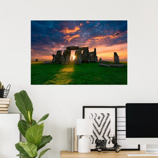 Poster Monuments | Stonhenge, Angleterre (Bureau à domicile)