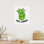 Poster Moo-concombre Funny Veggie Cucumber Pun (Cuisine)