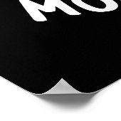 Poster Moo-concombre Funny Veggie Cucumber Pun Dark BG (Coin)