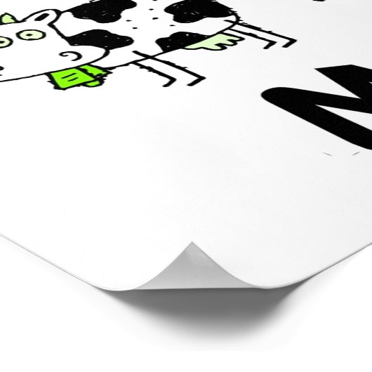 Poster MOO. Cute Cow Print (Coin)