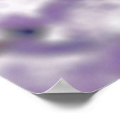 Poster Moody Abstrait Black & Blue Daisy sur Purple Plant (Coin)