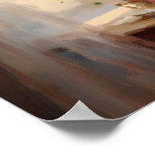 Poster Moody Architecture Painting, Vintage européen (Coin)