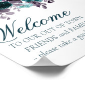 Poster Moody Boho | Turquoise et violet hors ville invité (Coin)